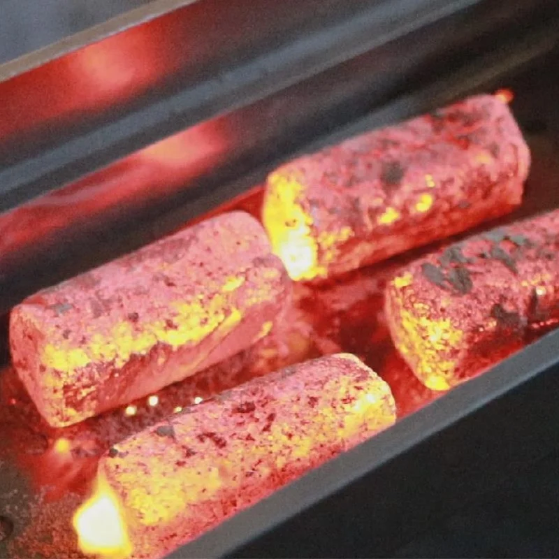 Export packaging briquette square bamboo powder stick instant charcoal