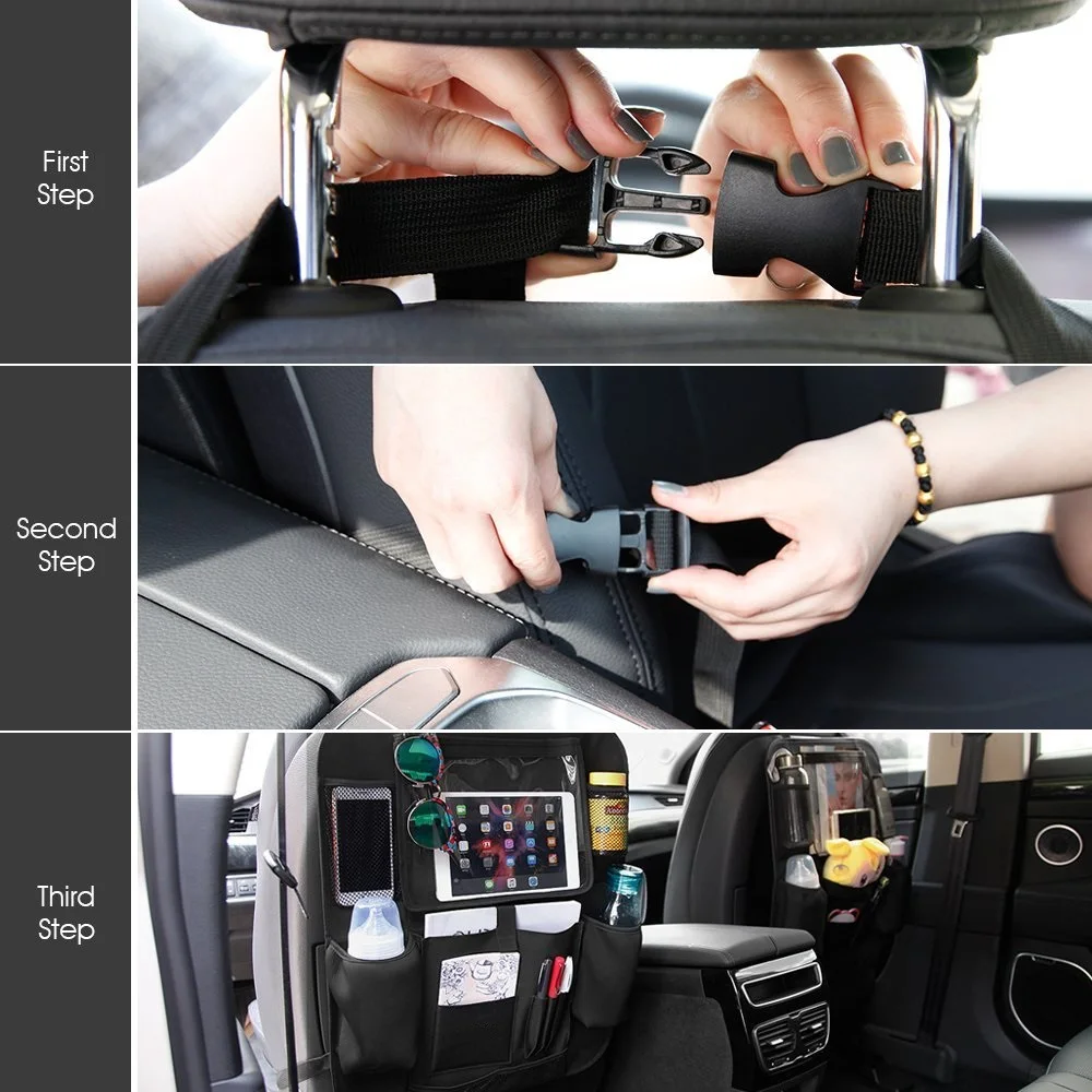 Автомобильный Органайзер на заднее сиденье с держателем для iPad/планшета