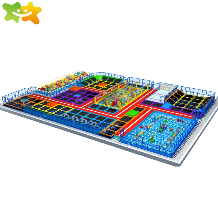 20ft commercial kids indoor jumping big fitness bungee trampoline