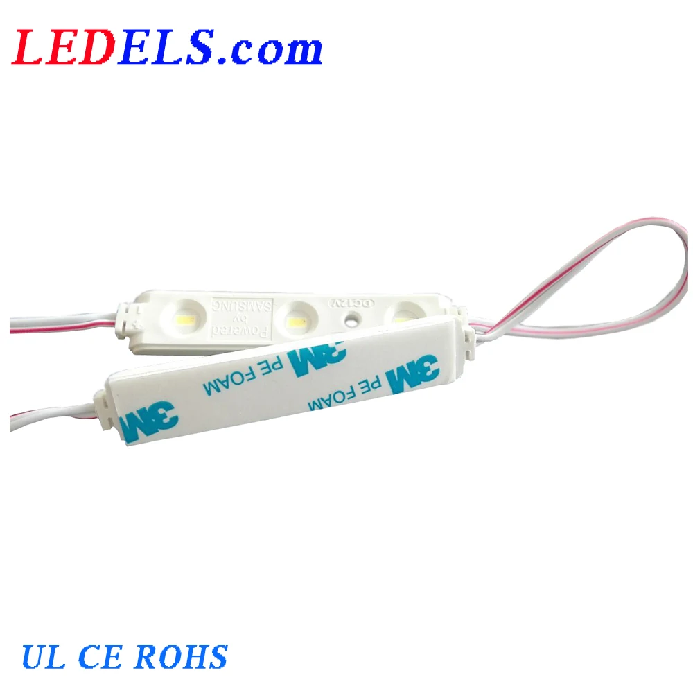 
12V luces led smd 5630 3 samsung led moules for acrylic letters and sign box waterproof 