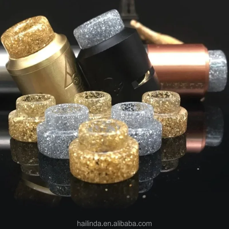 Newest 810 Large Diameter dollar resin e cig RDA RBA drip tip for kennedy\mad dog\528