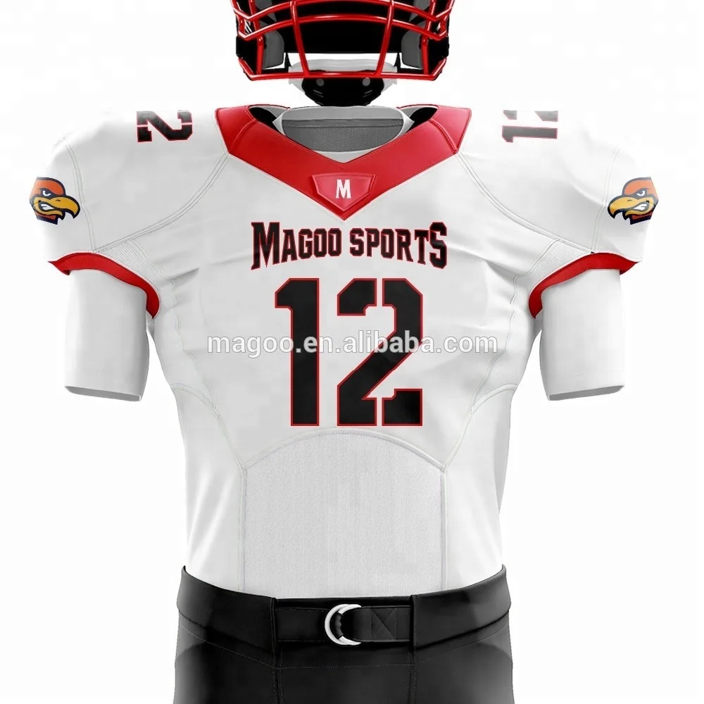 
2018 full sublimated cheap wholesale american football wear gears 