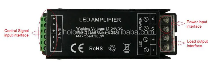 New Product 300W/600W Single Color Controller Amplifier 3-year Warranty LED Power Repeater