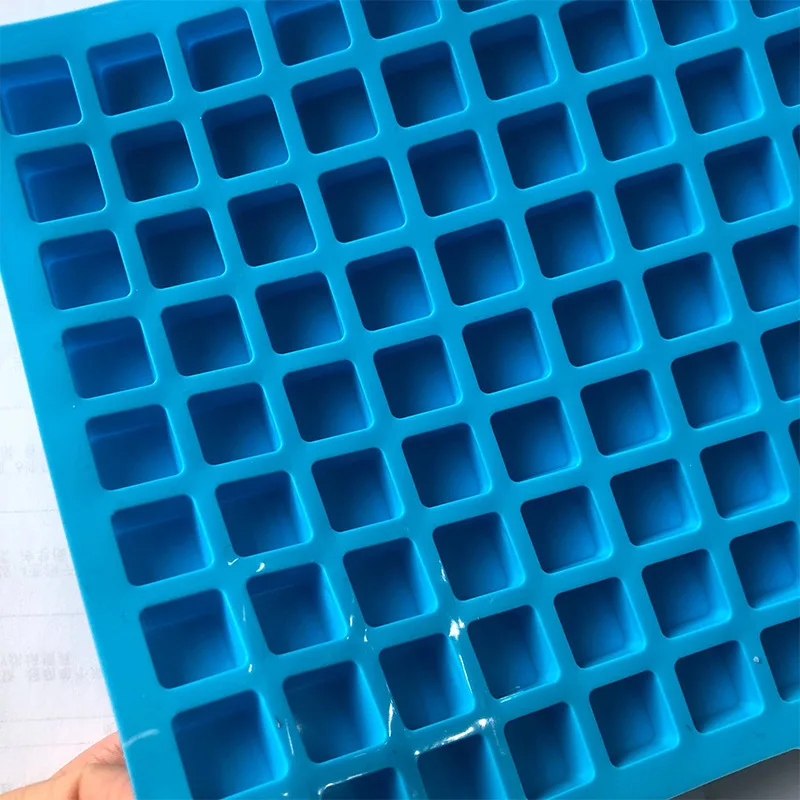 367 stocked chocolate mould with 126  hole square shape silicone ice cube trays Kitchen supplies tools soap mold trays resin