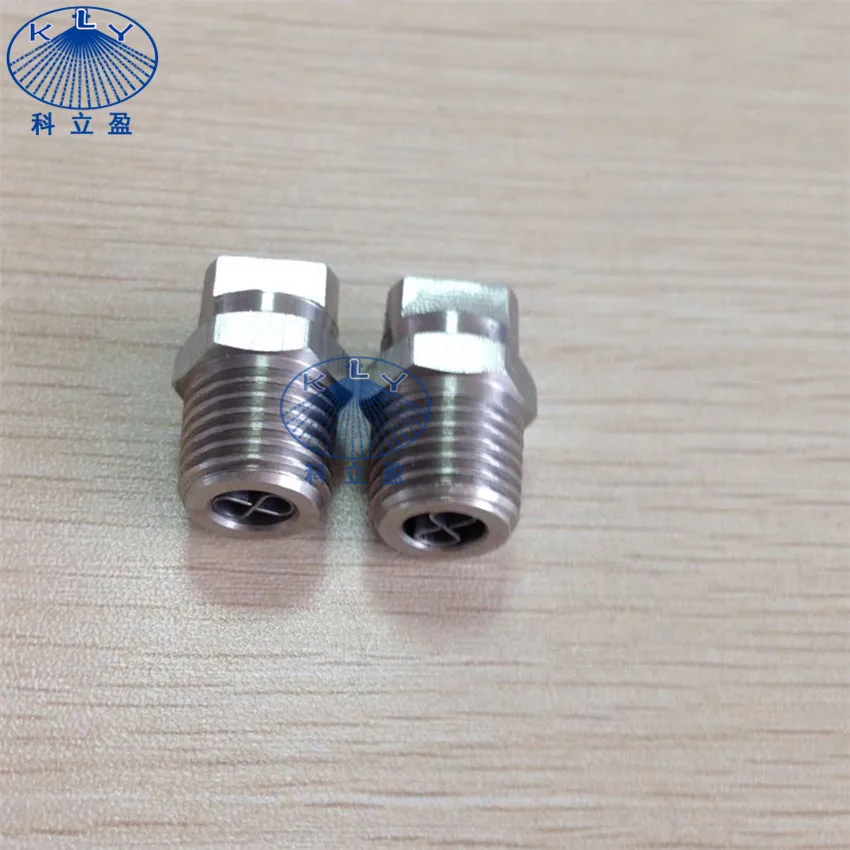 Stainless steel high pressure flat spray nozzle