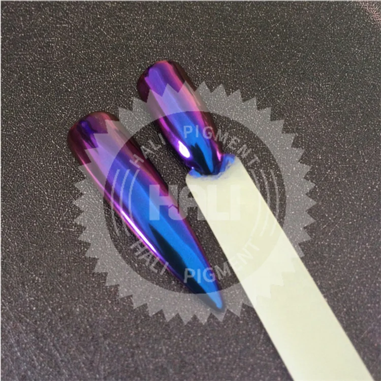 NEWBY 1.0g/box Aurora Neon Pigment Powder Chameleon Mermaid Glitter Mirror Effect Unicorn Chrome Nail Rainbow Dust Nail Art Tool