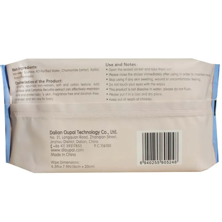 Бесплатный Образец Детские Тендер Chubs Воды Мешок Private Label Органических Оптом Детские Влажные Салфетки