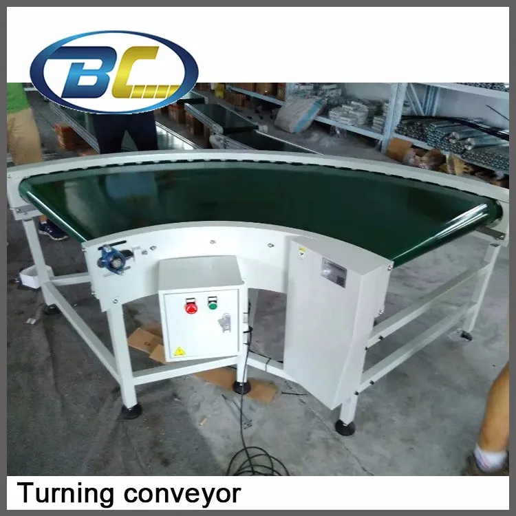 
Качественный изогнутый резиновый ленточный конвейер 60 градусов 90 градусов 180 градусов поворотный ленточный конвейер для логистических нужд 