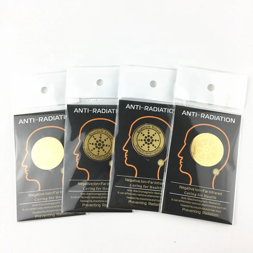 EMF Protection 24K Gold Plated Radiation Blocker for Cell Phone Anti Radiation Protector Sticker Universal