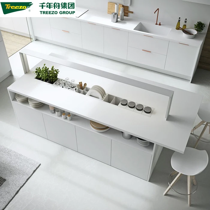 High Quality Europe Design Swing Open Style Modern White Hing Wall Corner Wooden Kitchen Cabinet on MDF/Plywood/Particle Board
