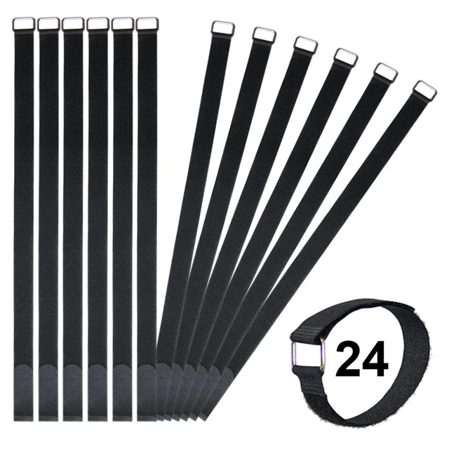 Reusable Double Sided Nylon Hook and Loop Tape Fastener  Cable Ties Strap