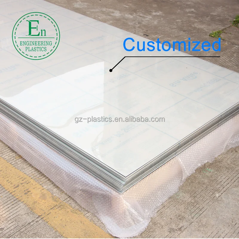 Ecofriendly hard coated polycarbonate sheet panels pc material flat clear rigid sheet