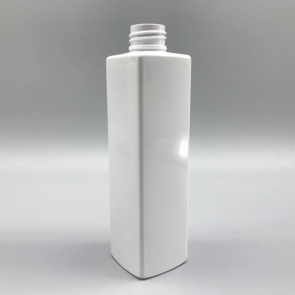 Manufacture 7oz 8oz 200ML 230ml PET empty square Plastic shampoo foam liquid soap bottles with lotion pump