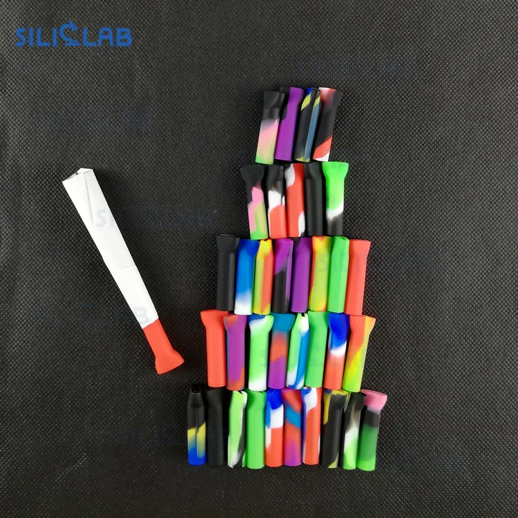 
Individual packaging with plastic bag cigar dry herb smoking mini cigarette rolling paper custom silicone filter tips glass 
