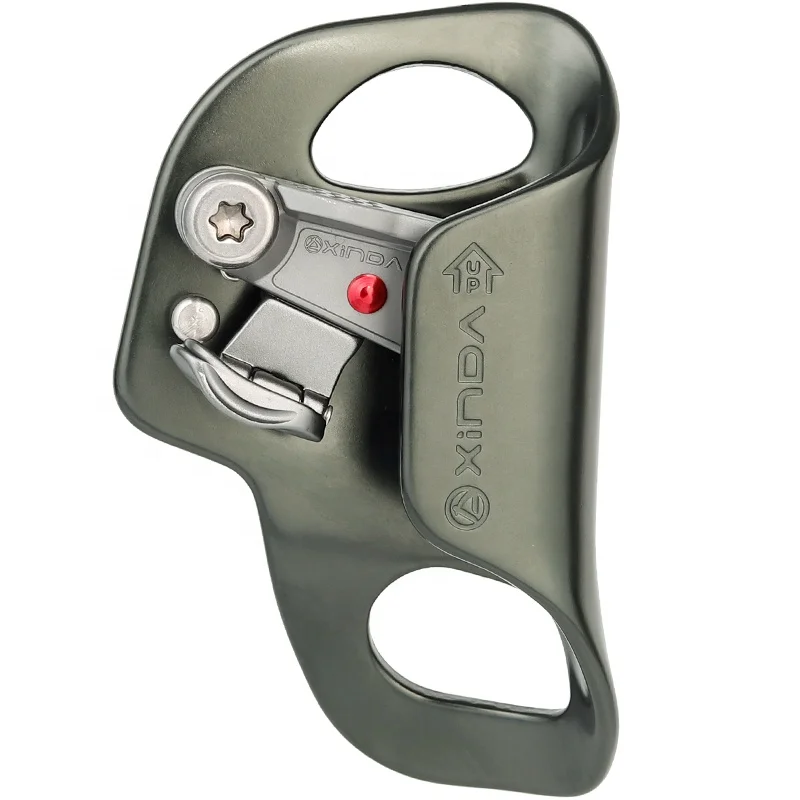 XINDA CE UIAA certified rock climbing 7075 aluminum chest ascender with foldable safety catch