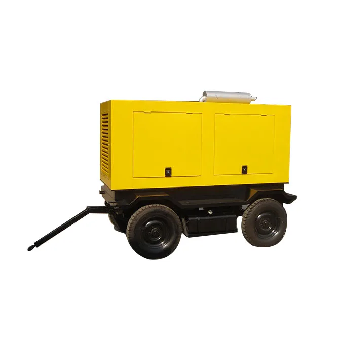 Made in China ! Mobile 10kw diesel portable generator with trailer