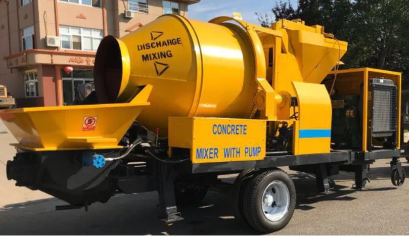40 Cubic Meter Per Hour diesel Concrete Mixer With Pump