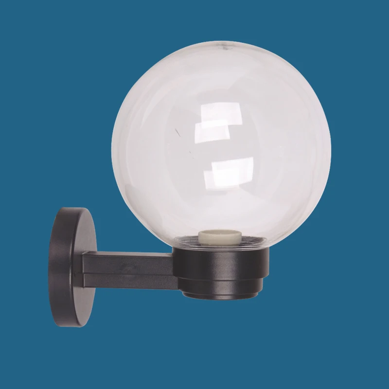 12 inch plastic sphere outdoor white Plastic or PMMA wall ball light acrylic light globe