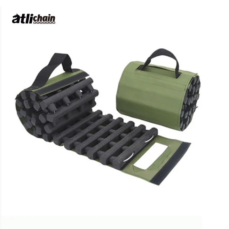 ATLI CT2102A черная Складная рукоятка для шин для снега, грязи, песка, коврик, пластина, цепи, аварийный поток, тяга, шина, противоскользящая пластина