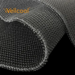Wholesale 6mm thickness honeycomb mesh black 3d air spacer mesh fabric for tactical armor vest bag application