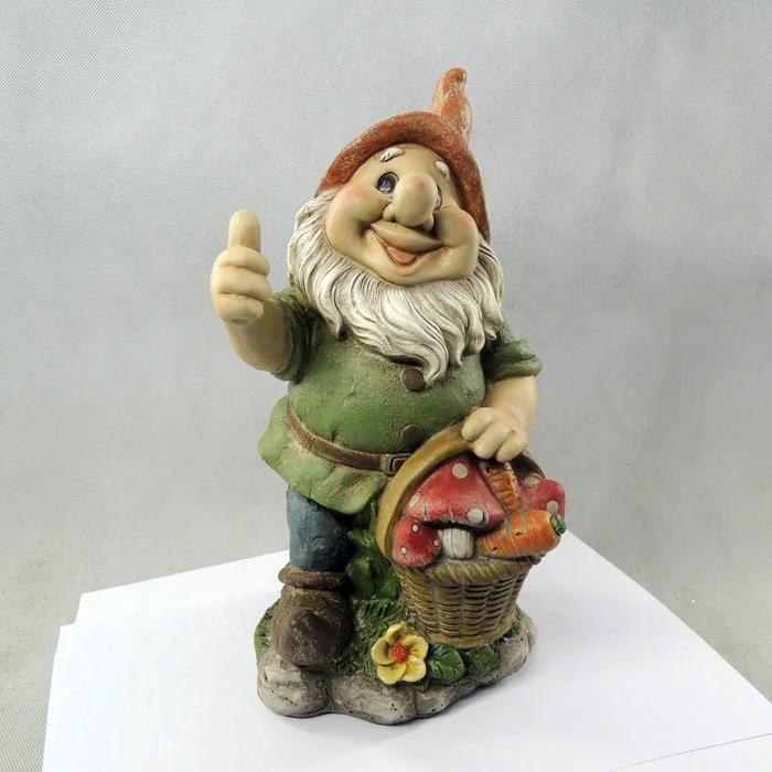 Wholesale Hand-Painted Garden Gnome Mold Statue