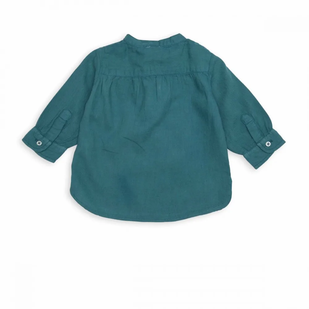 
2015 New Style Top Quality 100% Cotton Fashion Shirts For BoysFactory Price Mix Colors Baby Shirts Pocket With Yoke Baby Cloth 