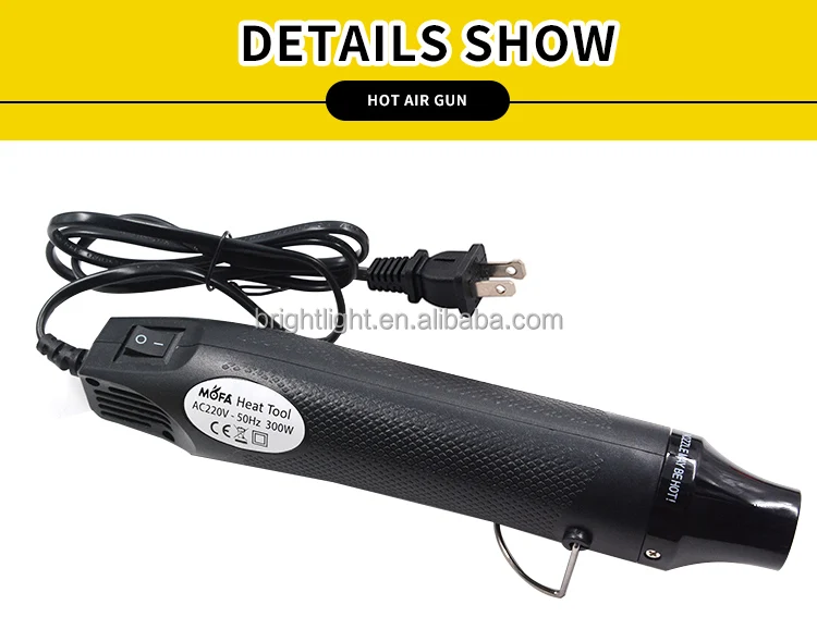 
Clay DIY designed Hot Air Gun , Multi-Purpose Hand Hold Embossing Heat Tools for Crafts 