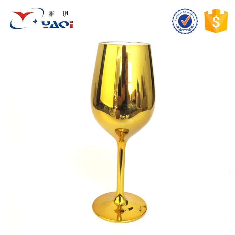 Stocked cheap acrylic plastic champagne flutes gold wholesale