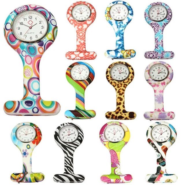 100% high quality New nurse silicone fob watch,nurse watch white