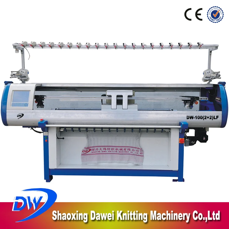 ДАВЭЙ DW-100 (2 + 2) LF 100 Дюймов Четыре Системы Плосковязальные Стиль Компьютерного Управления Ковер Вязальные Машины