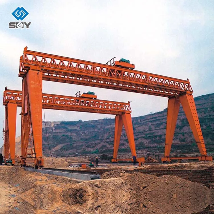 Trussed Type Double Girder  Rail Traveling  Gantry Crane