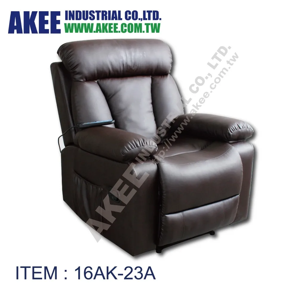 
Good Upholstered arm storage recliner massage chair for Heat USB Leather Seat Sofa Manual Recliner luxury low profile chair 