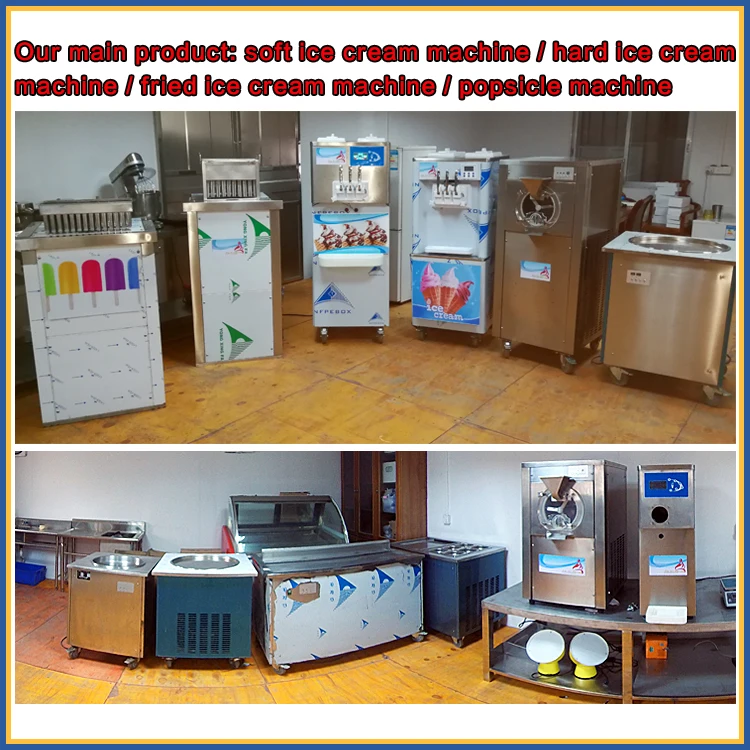 Continuous Dispensing Big Capacity 60 Liter 6 Flavor Commercial Frozen Yogurt Soft Serve Ice Cream Maker Making Machine For Sale