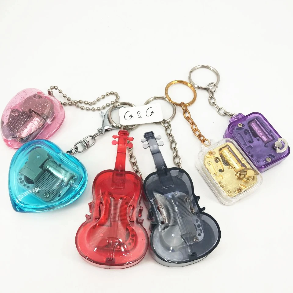
Custom Acrylic Box Music Box Mechanism Music Box Keychain 