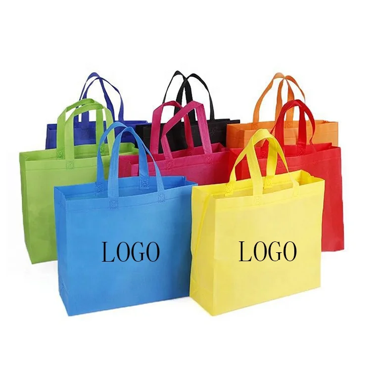 Custom color eco friendly recyclable 100% Biodegradable Non Woven Shopping Bags