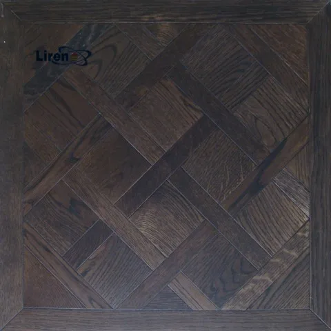 Antique oak versailles pattern oak  parquet tile floor rustic oak flooring