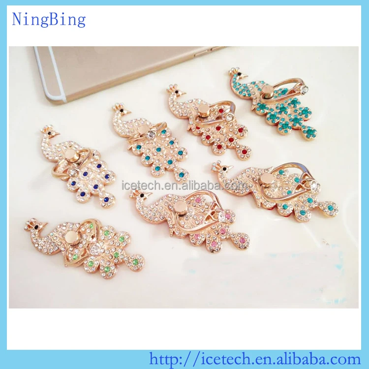 Cute various bling bling mobile phone ring holder,phone ring stand