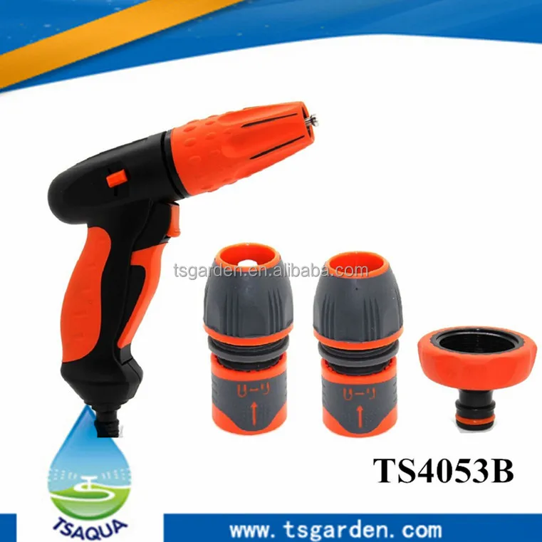 Adjustable Nozzle Water Gun Lawn Hose Multifunction High Pressure Garden water hose sprayer nozzle set car washing kit