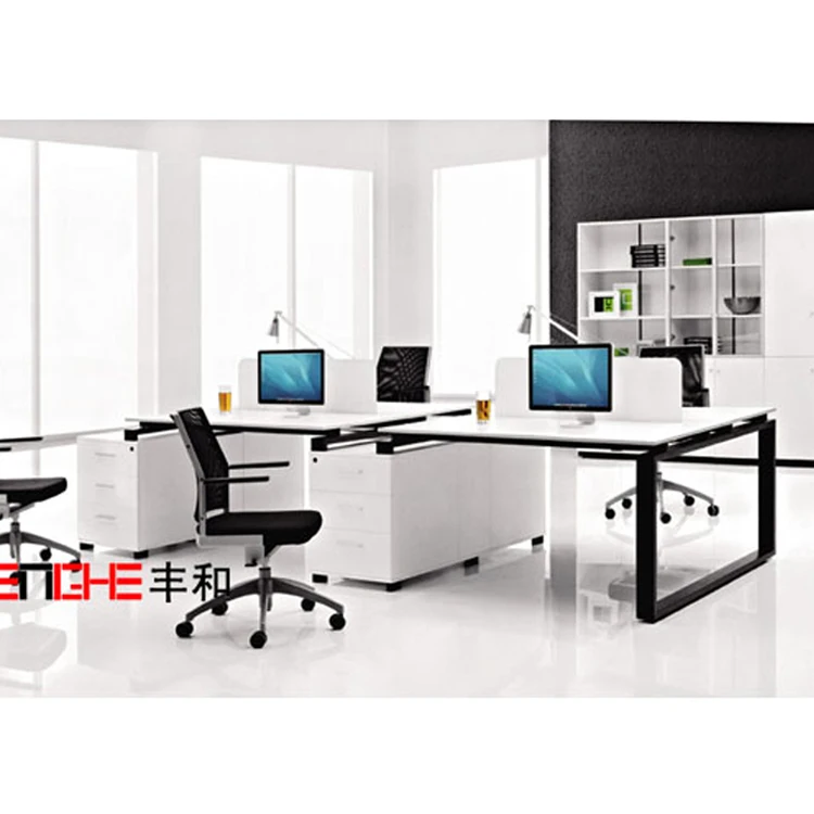 
Used Partitions 4 Person Office Cubicle Desk For Small Spaces 