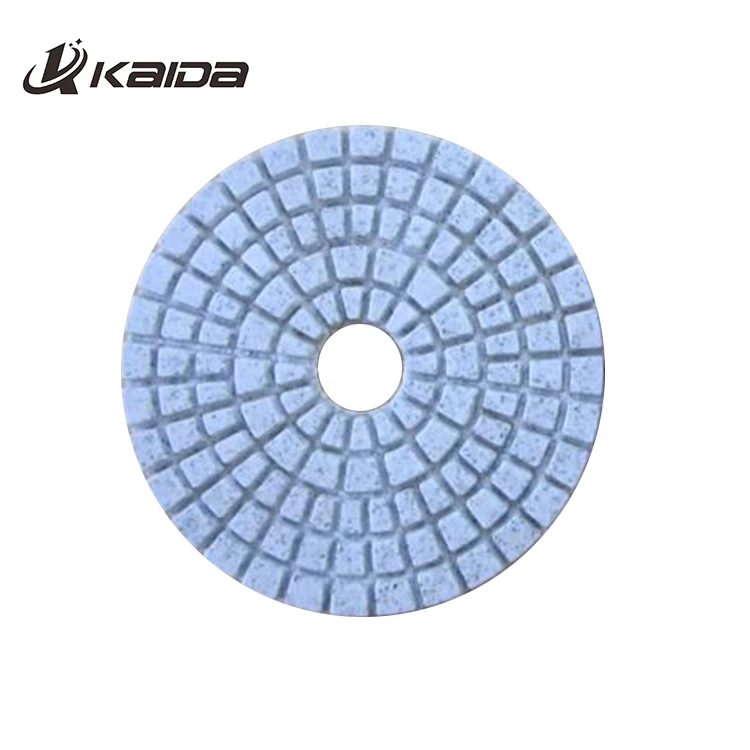 4 Inch D100mm Wet Polishing Pads 6mm Thickness Grinding Disc Resin Pads for Concrete and Terrazzo Floor