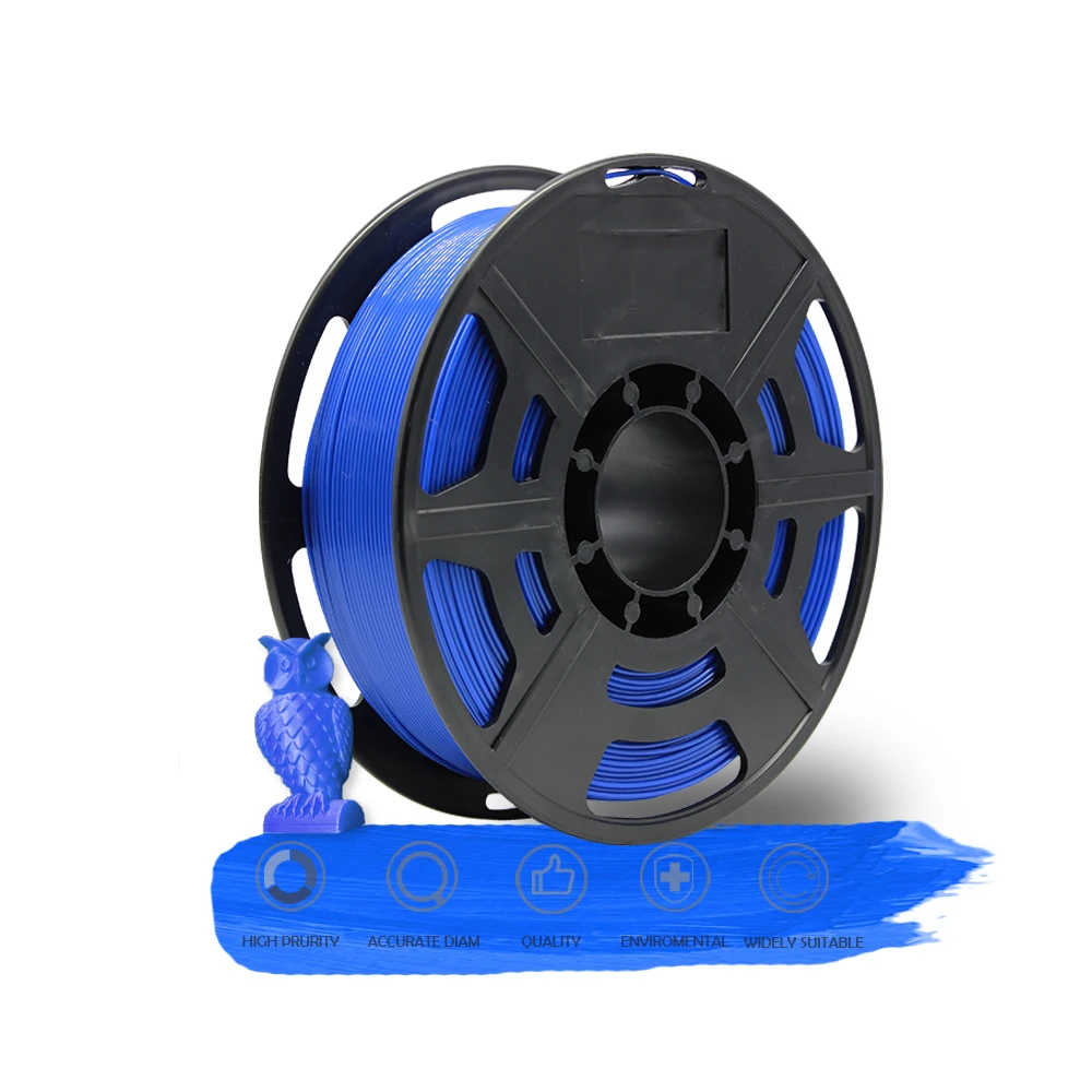 
1.75mm pla abs plastic filament black 1kg for sale 