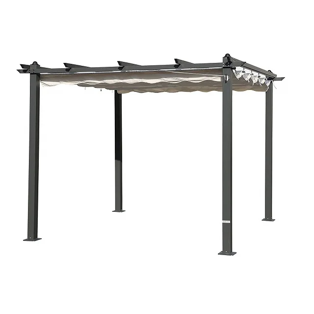 Luxury Special Offers Garden Line Cast Wrought Iron Steel Metal Frame Gazebo Folding