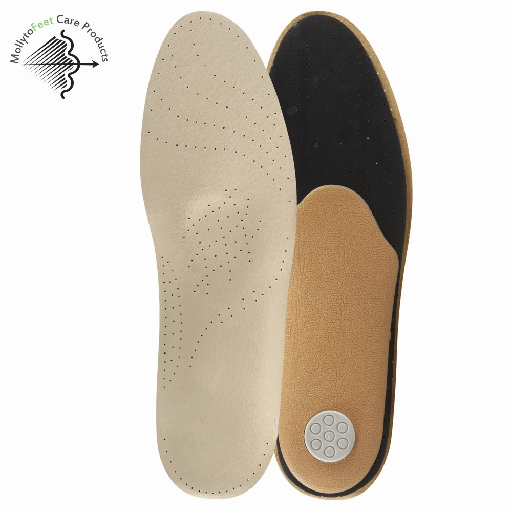 Orthopedic Shoe Insole Arch Support Foot Insoles Leather Orthopedic Insoles