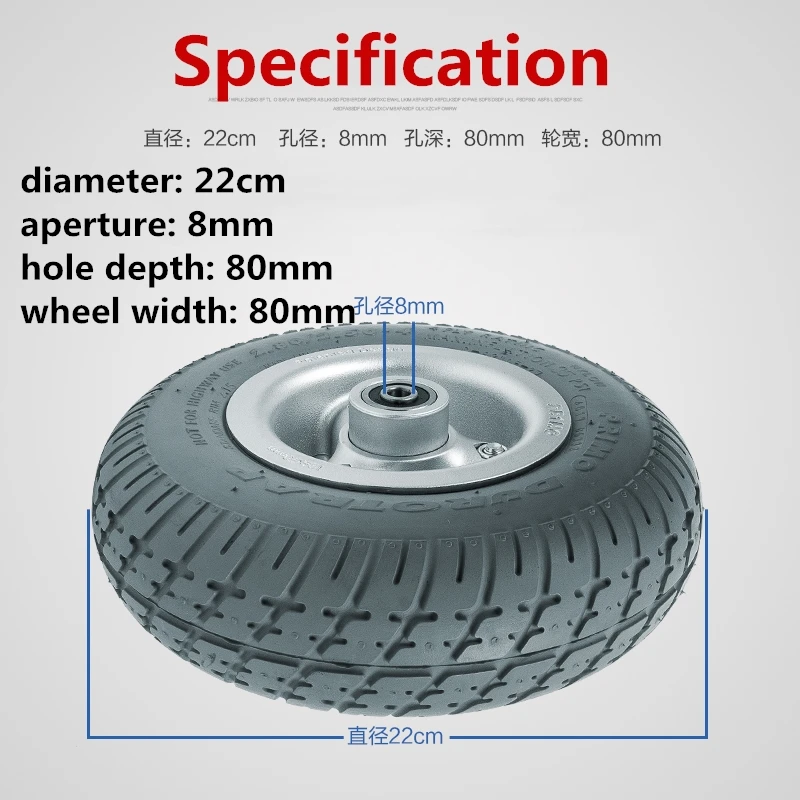 
Cheapest price best quality lightweight 9-inch small rubber tyre PU filled solid front wheel with wheelchairs 