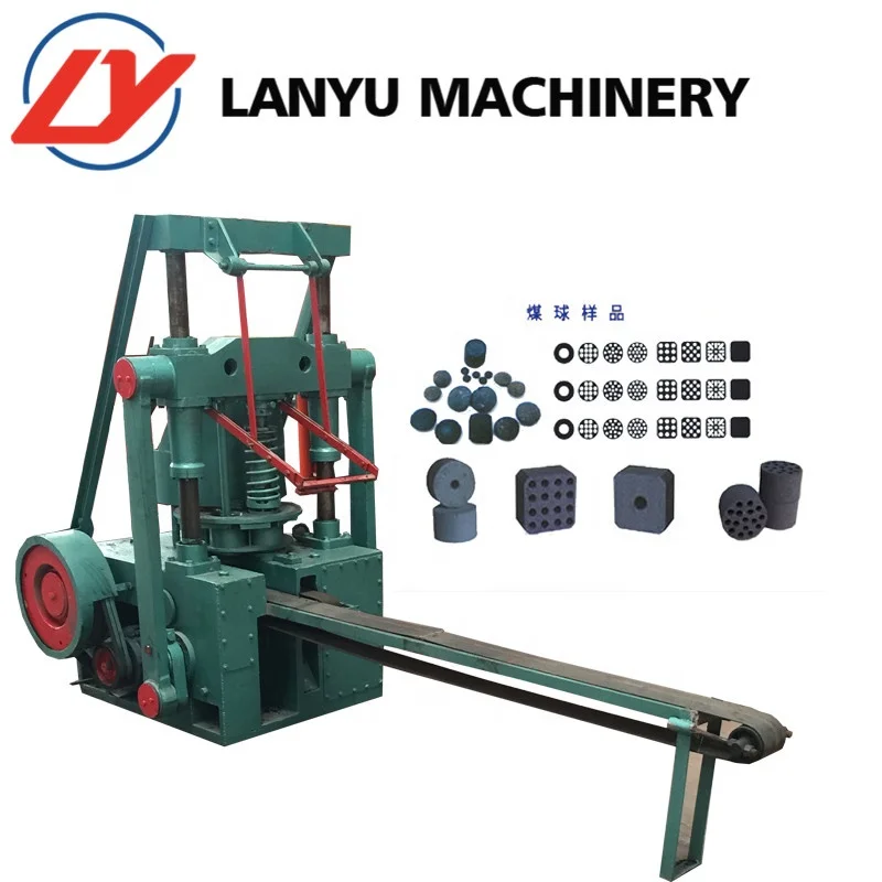 New Type 140 Coal Briquette Machine with Engine and Motor for Manufacturing Plant and Farm Industries