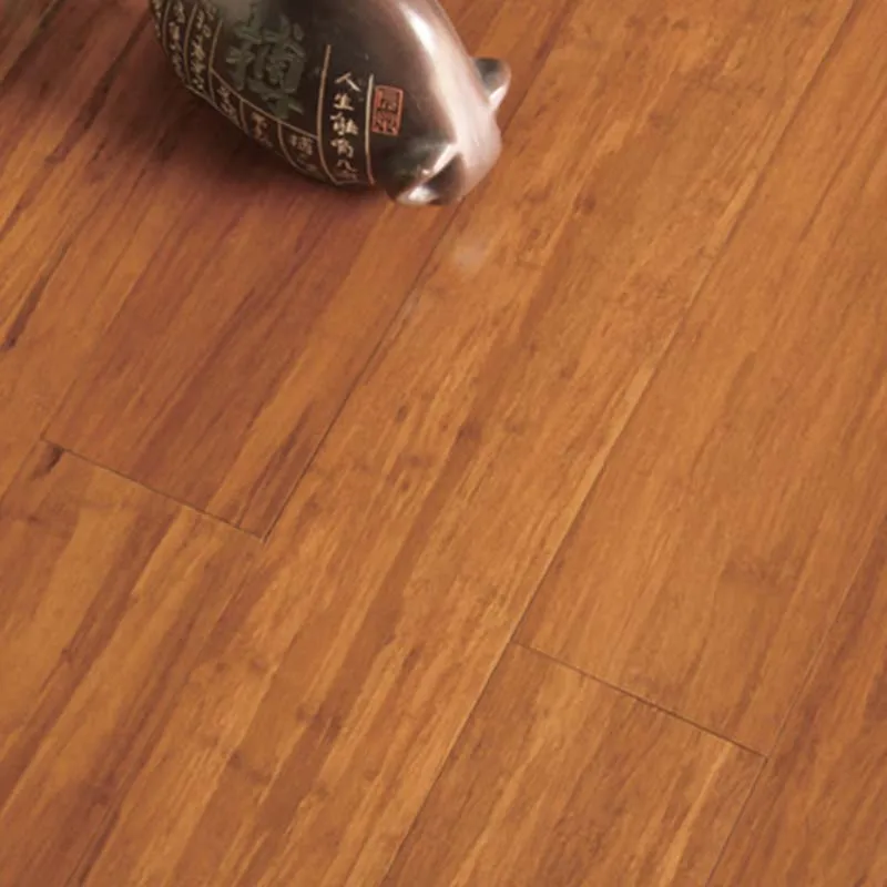 Indoor T&G  Click System Carbonized Strand Woven Bamboo Flooring For Bedroom.