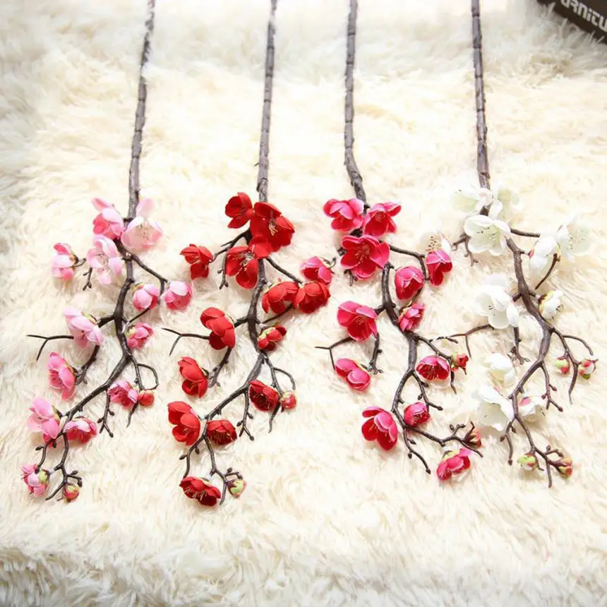 Shininglife China artificial flower Plum blossom flower for home decorations