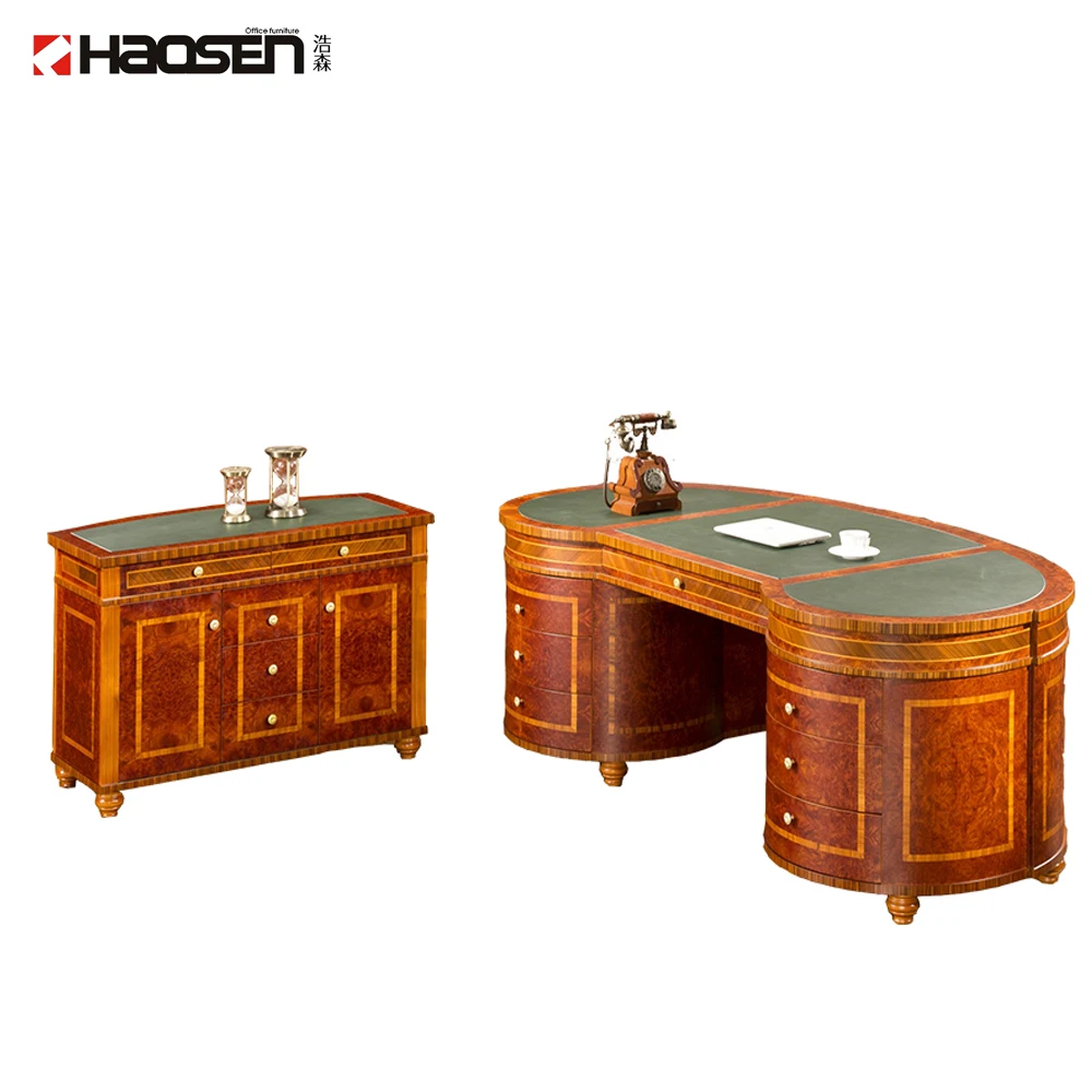Haosen Rafflo 0809# High grade Executive table Solid wood luxury Manufacturer office furniture