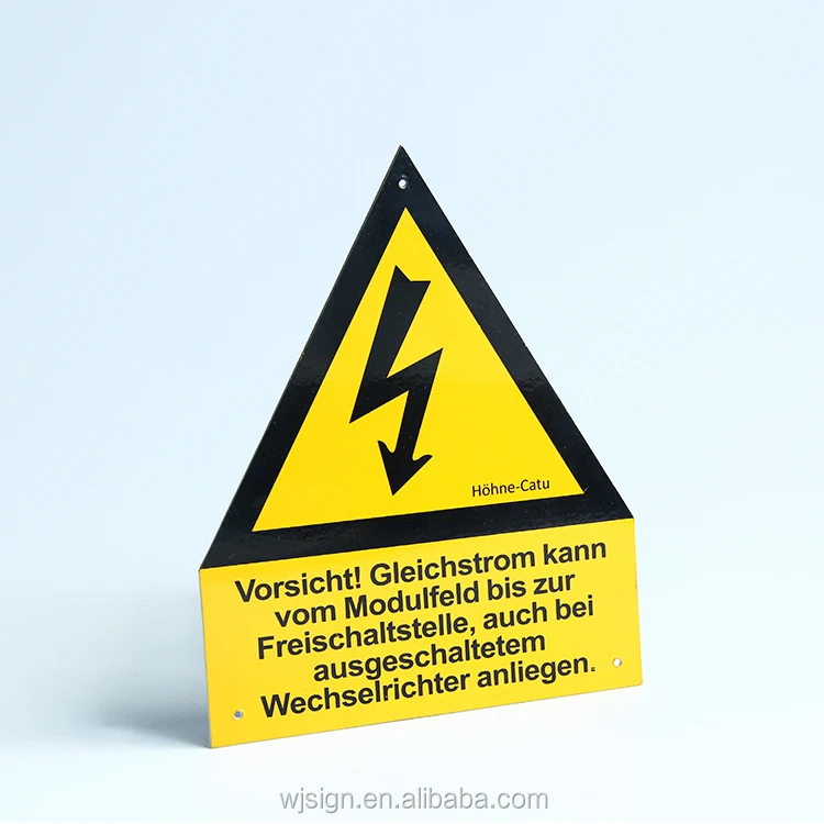 High Quality Safety Reflective Warning Caution Custom Triangle Road Work Plastic Signs