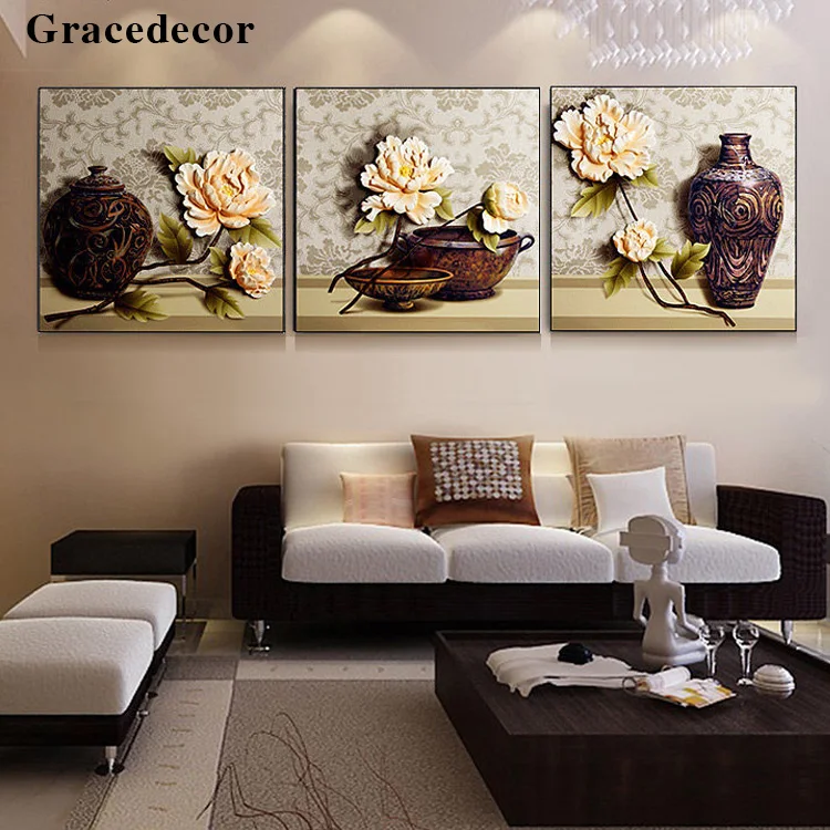 New Fashion Home Luxury Accessories Embossed Wall Oil Painting